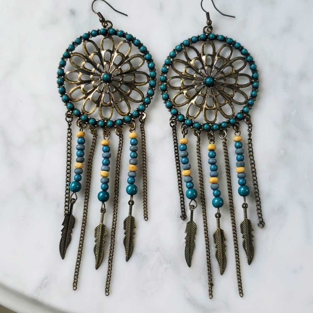 Statement Beautiful Boho Earrings - image 3